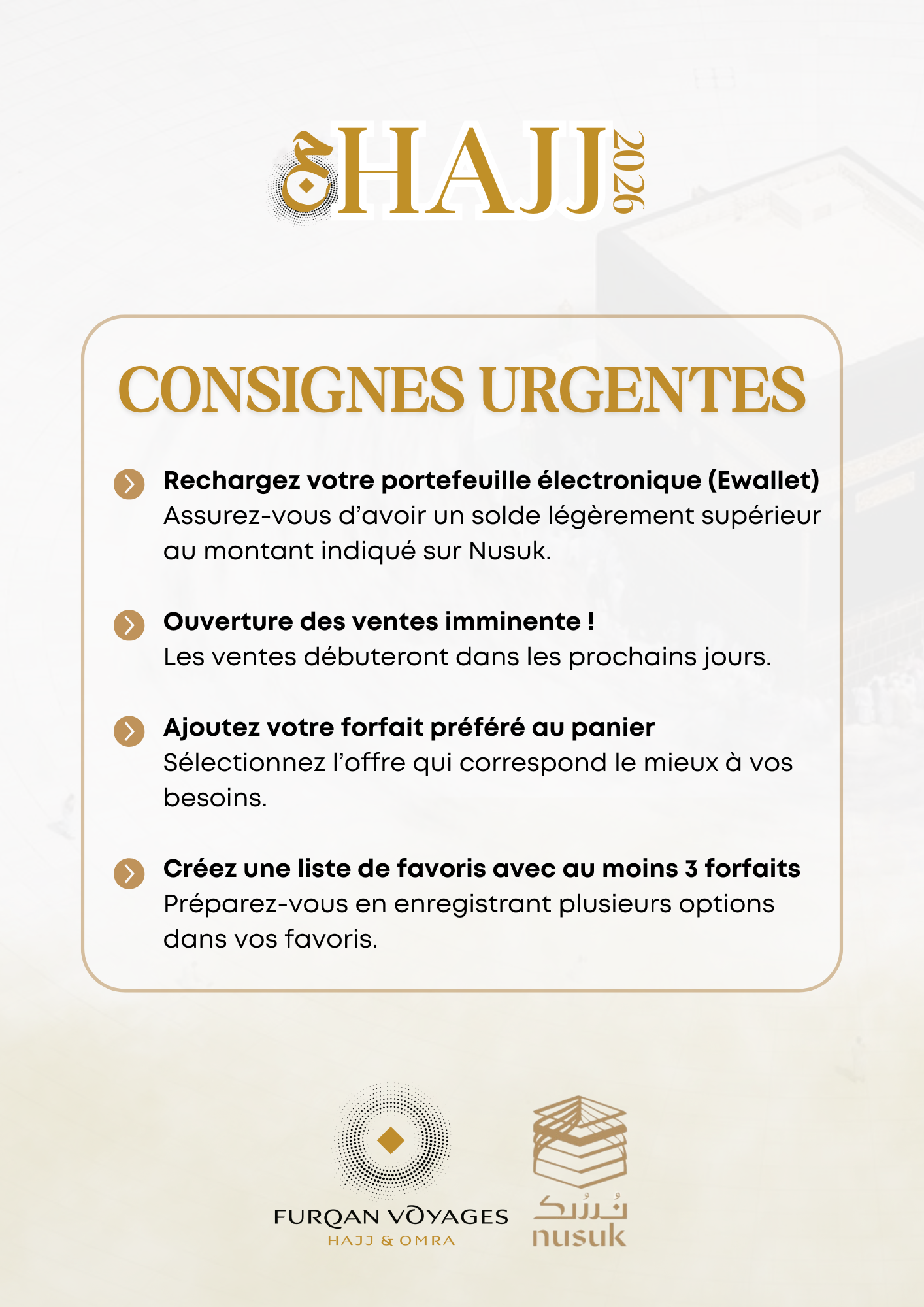 Actions urgentes à faire avant l’ouverture officielle des ventes